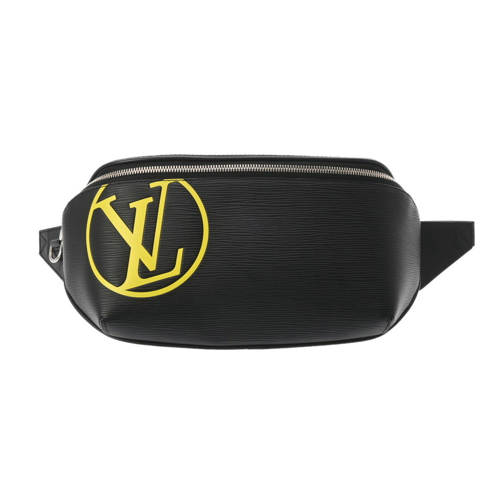 Louis Vuitton Epi Leather Bum Bag LV Circle Black Body